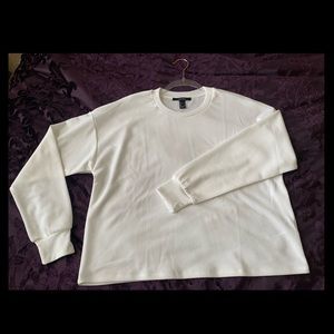 Casual white sweater